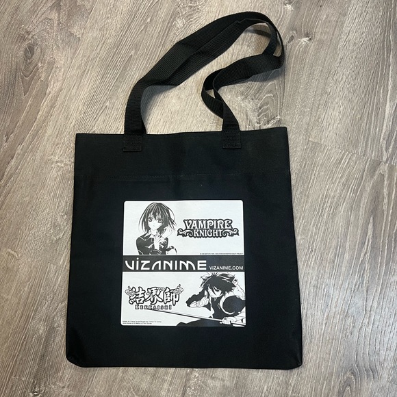 VIZ MEDIA Vampire Knight, Kekkaishi, Ultimo 2008 Black Tote Bag SDCC ANIME black - Picture 1 of 2